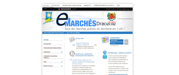 Lancement du portail web sur les marchés publics en Dracénie