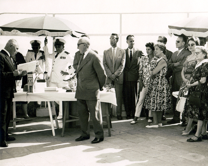 M. Jacques Boyer à la Foire de Toulon en 1954